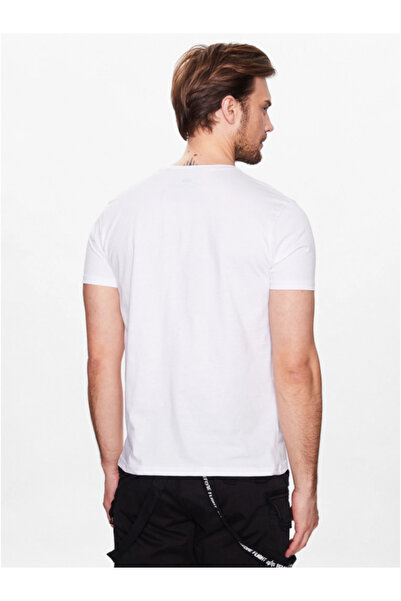 Alpha Industries Men's White Basic T-Shirt Alpha Industries White
