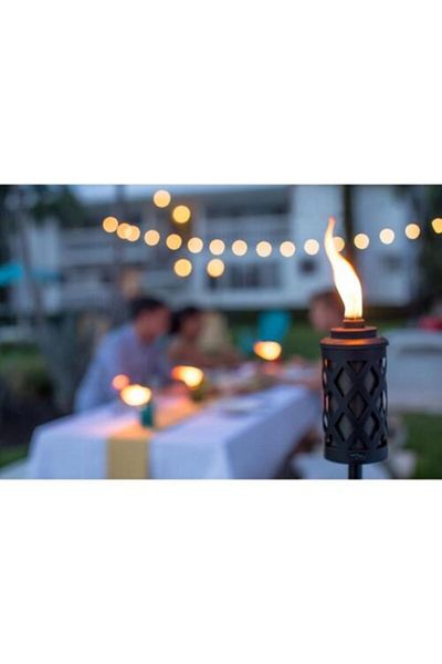 Lamplight Metal Modern Elegance Outdoor Torch 65inch