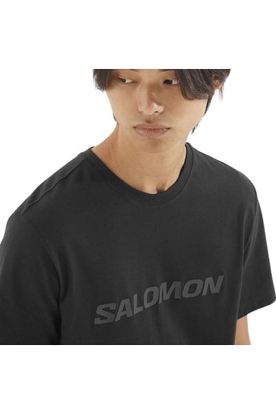 Salomon Ανδρικό μπλουζάκι Big Logo Deep Black Lc2526600