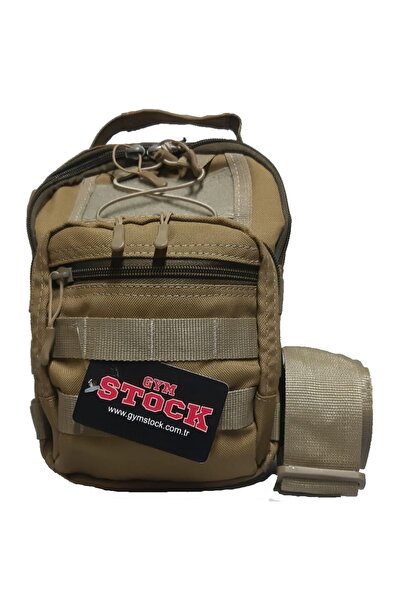 GYM STOCK Shock Team Fonksiyonel Bel & Omuz Çanta Bej