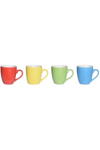 Excellent Houseware Set cani 4 portelan 240 ml