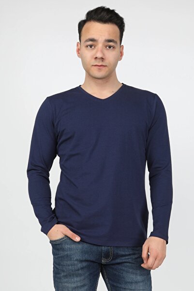 BALİNS Erkek Süprem Uzun Kollu Tişört Lacivert