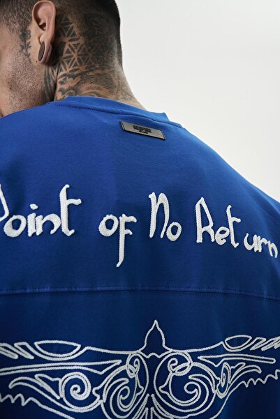 Respire Ανδρικό μπλουζάκι Oversize Κεντημένο Σακ