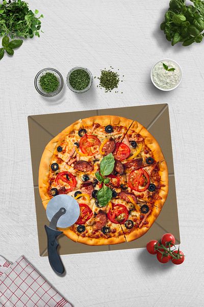 Decorita Pizza Cut Channel Square Presentation Glass |   Bronze Glass |   36cm X 36cm