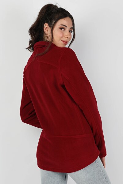 BALİNS Kadın Balıkçı Fermuarlı Sweatshirt Bordo
