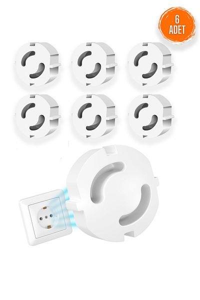 Baxters Priză Blocare pentru copii 6 buc. Prize pentru copii Capace de siguranță Aparat de protecție a curentului electric Produs pentru mamă și bebeluș
