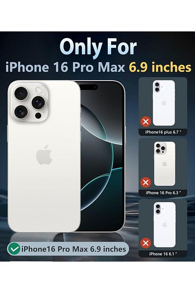 AWH iPhone 16 Pro Max Case: Magnetic, Military-Grade, Shockproof, Anti-Yellowing Protection