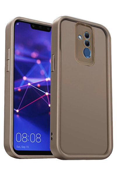 NewFace حافظة لهاتف Huawei MATE 20 LITE مضادة للصدمات وحواف سميكة وناعمة المل...