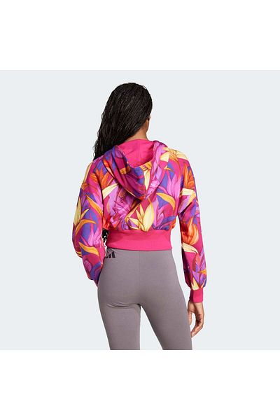 adidas Women's Pink Sweatshirt Farm Hoodie Jd6283