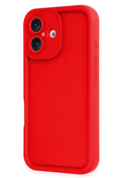 New Face iPhone 16 Case Viera Silicone - Red Hnzrn