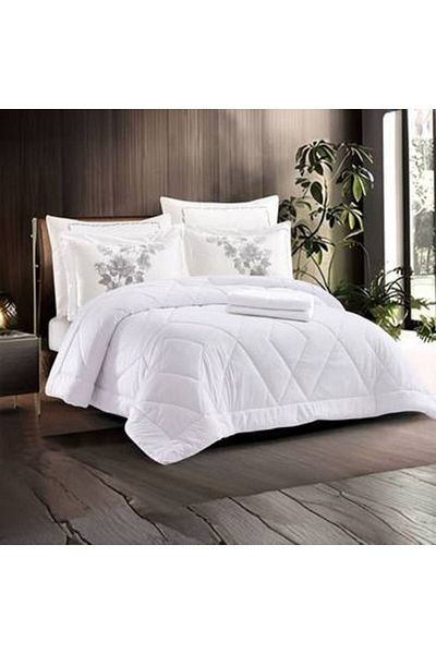 Pearrlla Garden Home Velvet Single Bedspread 4 Pieces - Fixed Filling