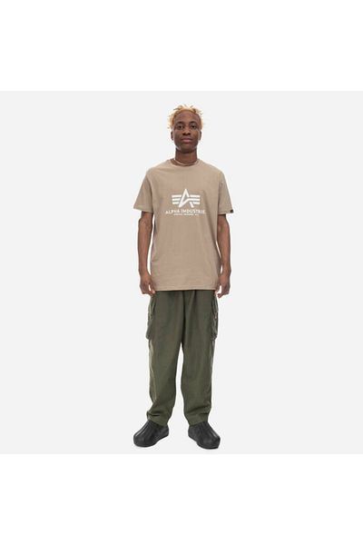 Alpha Industries Ανδρικό μπεζ μπλουζάκι Alpha Industries Basic T Vintage Sand