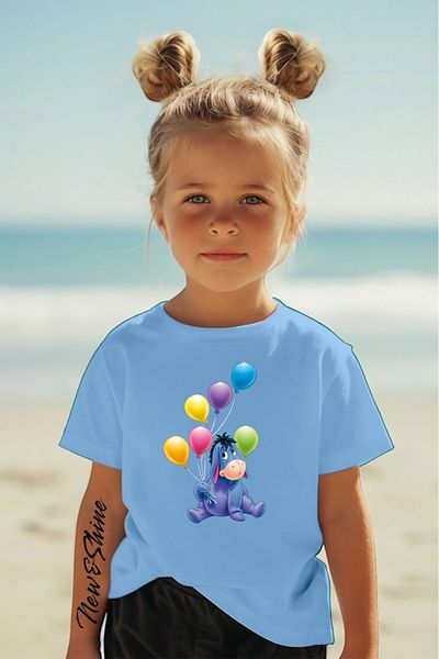 New Shine 1 tricou este un cadou pentru achiziții de 6 și mai sus în coș - Tricou pentru copii oversize cu imprimeu Iyor