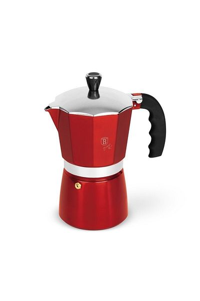 Berlinger Haus Espresso pot 9 cups Burgundy Metallic Line