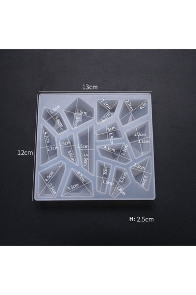Göktaşı Tozu SİLİKON KALIP 3 BOYUTLU GEOMETRİK ŞEKİLLER FİGÜR TAŞ TOZU EPOKSİ...