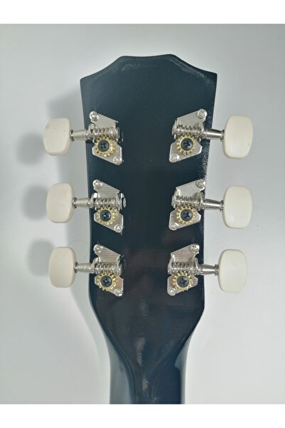 Depox Klasická dřevěná kytara 95 cm, Cutaway Country Black