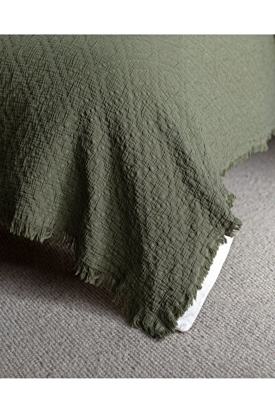 Madame Coco Vue Kingsize-Tagesdecke – Luxus-Kollektion – Khaki