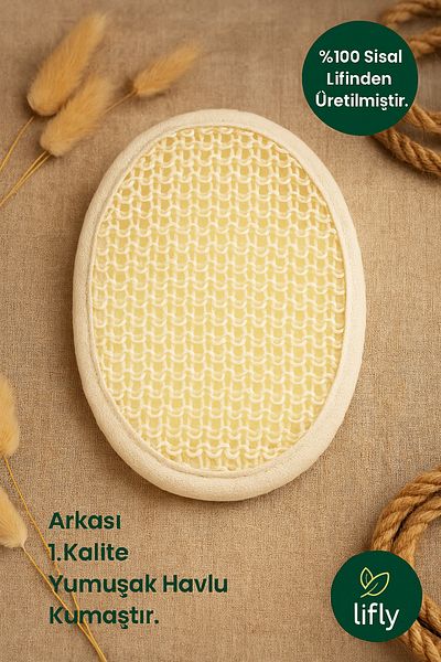 lifly Natural Sisal Face and Body Washcloth - Bath Shower Washcloth - Sisal Bath Washcloth Washcloth - Sisal Exfoliating Washcloth