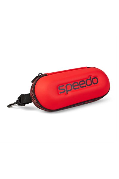 SPEEDO حاوية النظارات تخزين النظارات باللون الأحمر 8-00381215421 Yzm