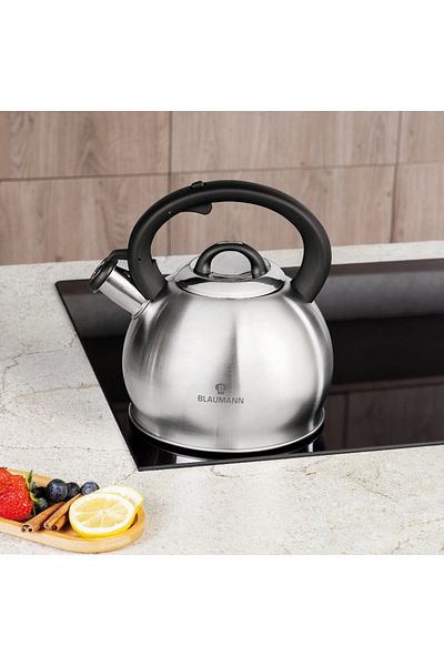 Blaumann Fierbător fluier din oțel inoxidabil 3 L Silver Edition
