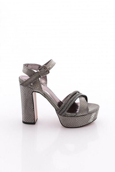 DGN Pantofi de seara cu toc de dama Platinum Imported 26231921313732322