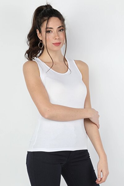 BALİNS Tricou de damă din viscoză, alb