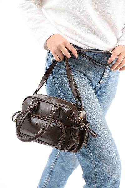 Night Geantă de mână și de umăr pentru femei Casandra Model Bitter Brown