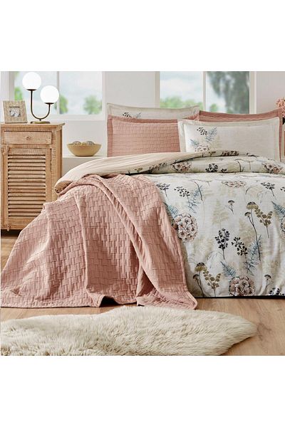 Özdilek Özdilek Double Personality Rnf. Duvet Cover T. Bedspread Phlox Cream