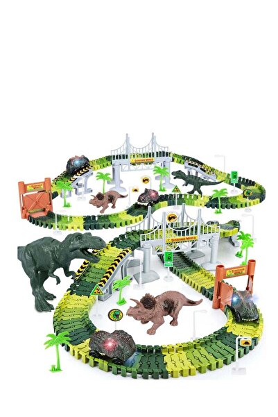 Yelajoy مجموعة ألعاب سباق الديناصورات، تجميع مجاني، مناسبة للعبة سباق ممتعة ل...