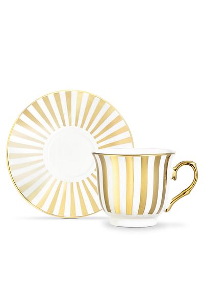 Madame Coco Blanche 2er-Set Kaffeetassen - Bunt - 90 ml
