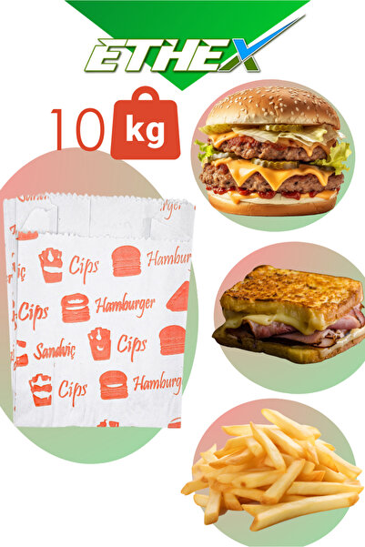 Ethex Burger Tip Kese Kağıdı – 10 Kg (SANDVİÇ, HAMBURGER IÇİN)