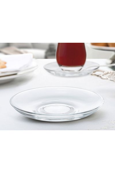 Madame Coco Opaline 6-teiliges Teeglas-Untertassen-Set