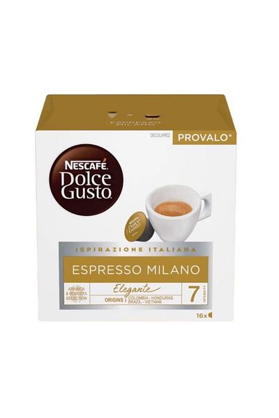 Nescafe Dolce Gusto Espresso Milano Capsules, 16 capsules, 99.2g, 16 holes