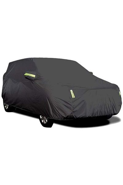 COOYA Car Cover, With Reflective Strips, Dustproof, Uv-proof, Size M, Suitable For Medium-sized Cars