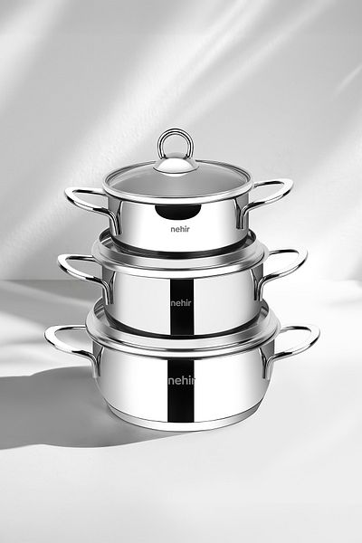 Nehir Premium 52 Piece Stainless Steel Dowry Set
