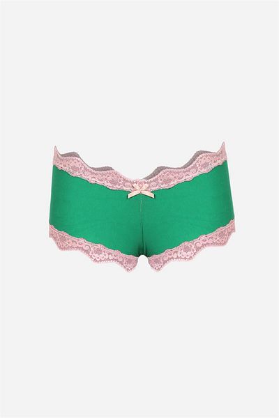 Celira Women's Cotton 2-Piece Boxer Pistachio Green 40277