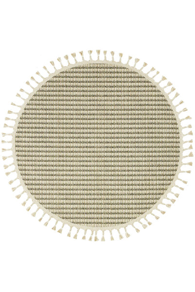 akbel halı & yatak exclusive home design Bej Ivory Bukle Salon Halısı Hav Vermez Antre Mutfak Halısı Etnik Örgü Desen Yuvarlak Halı