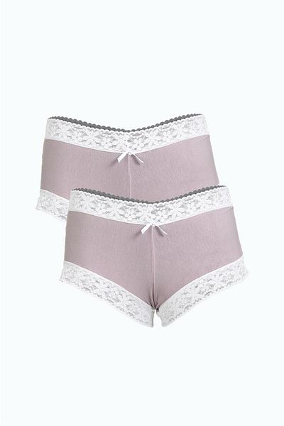 Celira Women's Cotton 2 Pack Boxers Milk Coffee 40278