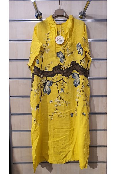 Park Moda ROCHIE DE IN ITALIAN CU CAPUCĂ CU MODEL DE FLUTURI