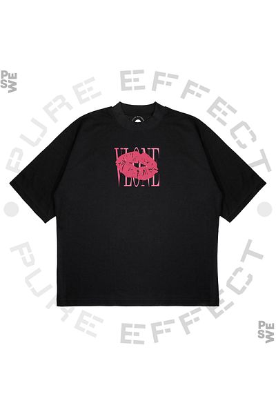 TRAGEDY Μπλουζάκι Unisex Oversize Vlone Pink Kiss με στάμπα Boxy Fit από χοντρό ύφασμα