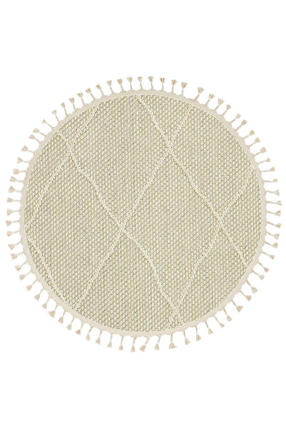 akbel halı & yatak exclusive home design Bej Bukle Salon Halısı Hav Vermez Antre Mutfak Halısı Etnik Örgü Desen Yuvarlak Halı