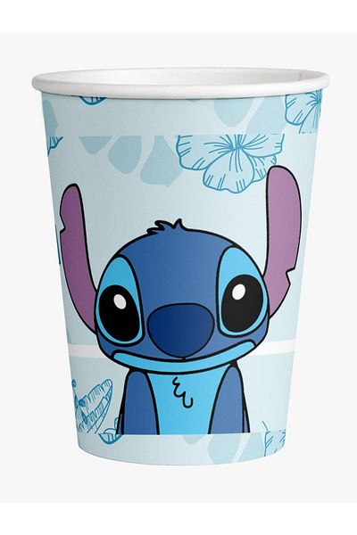 Cadde Süs Stitch Themed Plate and Cup Set of 8