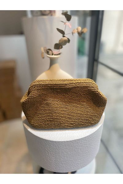 Zeynep Keskin Design Γυναικεία τσάντα Wicker Scholarship - ΕΠΕΝΔΥΣΜΕΝΗ IC POCKET Handmade Organ Portfolio Beach