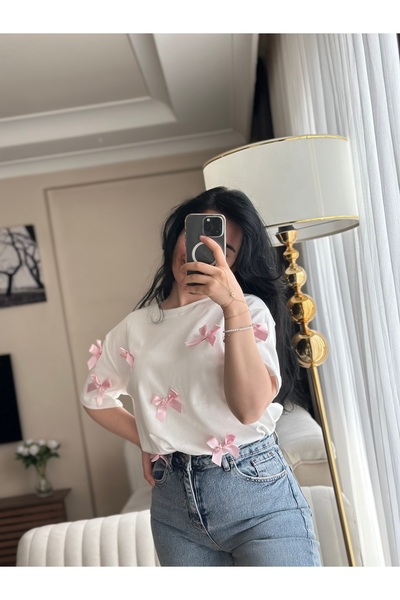 Bisou Ribbon Detail T-Shirt