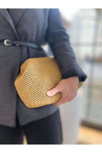 Zeynep Keskin Design Γυναικεία τσάντα Wicker Scholarship - ΕΠΕΝΔΥΣΜΕΝΗ IC POCKET Handmade Organ Portfolio Beach