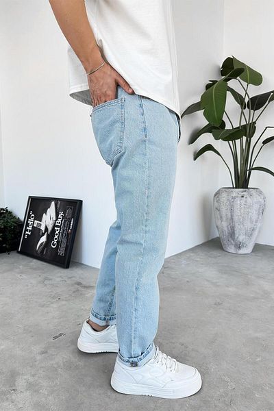 HAFKAGİYİM Ice Blue με υφή Basic Regular Παντελόνι