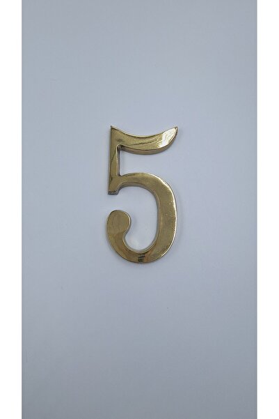 Kalender Döküm Brass Number 10 cm No:5