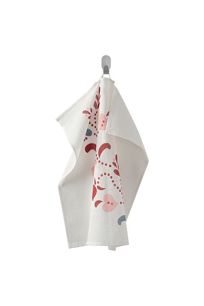 IKEA INAMARIA Tea towel, floral pattern, 45 x 55 cm