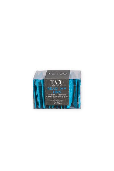 Tea Co Read My Lips - Coconut and Pineapple Fruit Tea Muslin Tea Bag