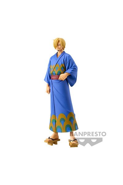 BANDAI Banpresto One Piece Dxf The Grandline Series Wanokuni Sanji Yukata Ver. Statue